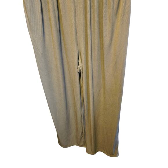 Prettygarden green ribbed wide leg jumpsuit NWT size xl - Picture 5 of 8